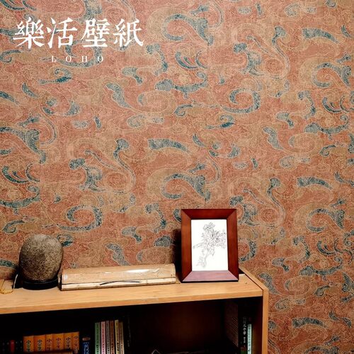 祥云茶楼中式墙纸古典禅意佛系中国风背景墙复古卧室客厅壁纸藏式