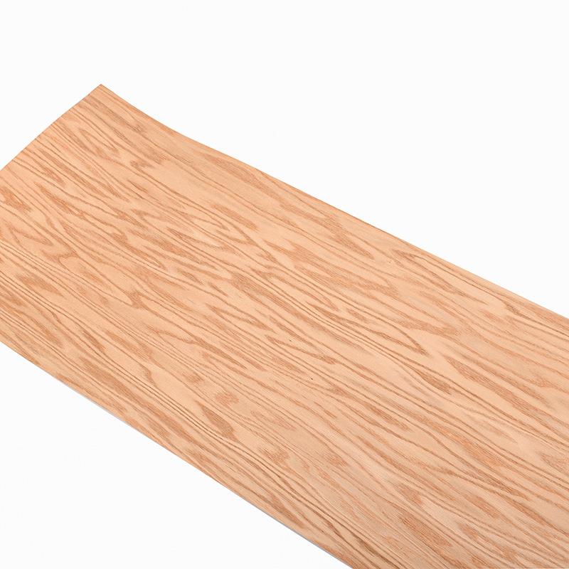 旋切天然红橡木乱纹实木皮装修酒店家具音箱手工贴面饰面板贴皮