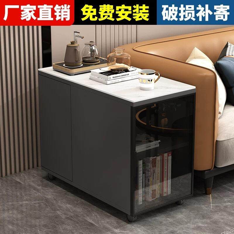 轻奢岩板沙发边柜客厅简约现代移动玻璃边几茶几小桌子侧边储物柜,鲜花速递/花卉仿真/绿植园艺,割草机/草坪机,淘宝优惠券,粉丝福利购,淘宝优惠卷