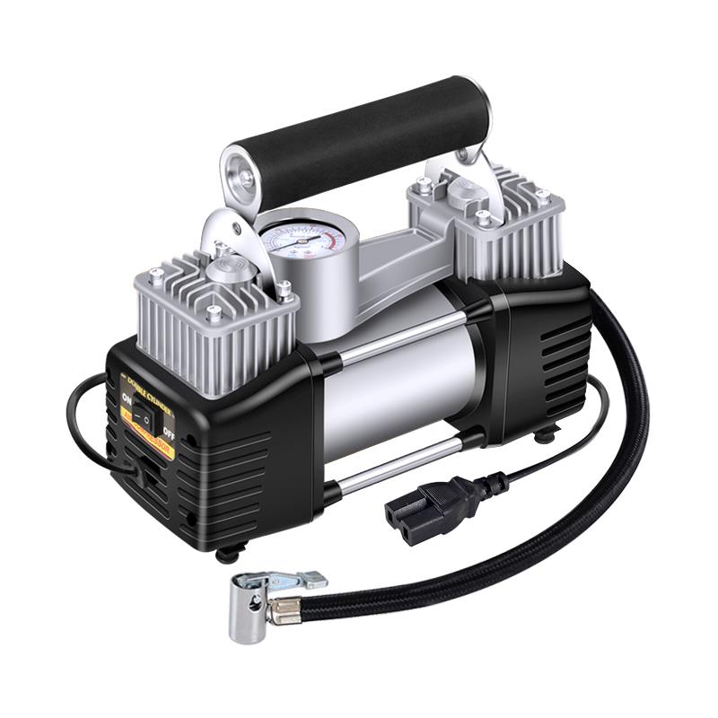 电瓶车充电瓶电动车充气泵4v6072v三轮车家用v便空携式真轮胎8双