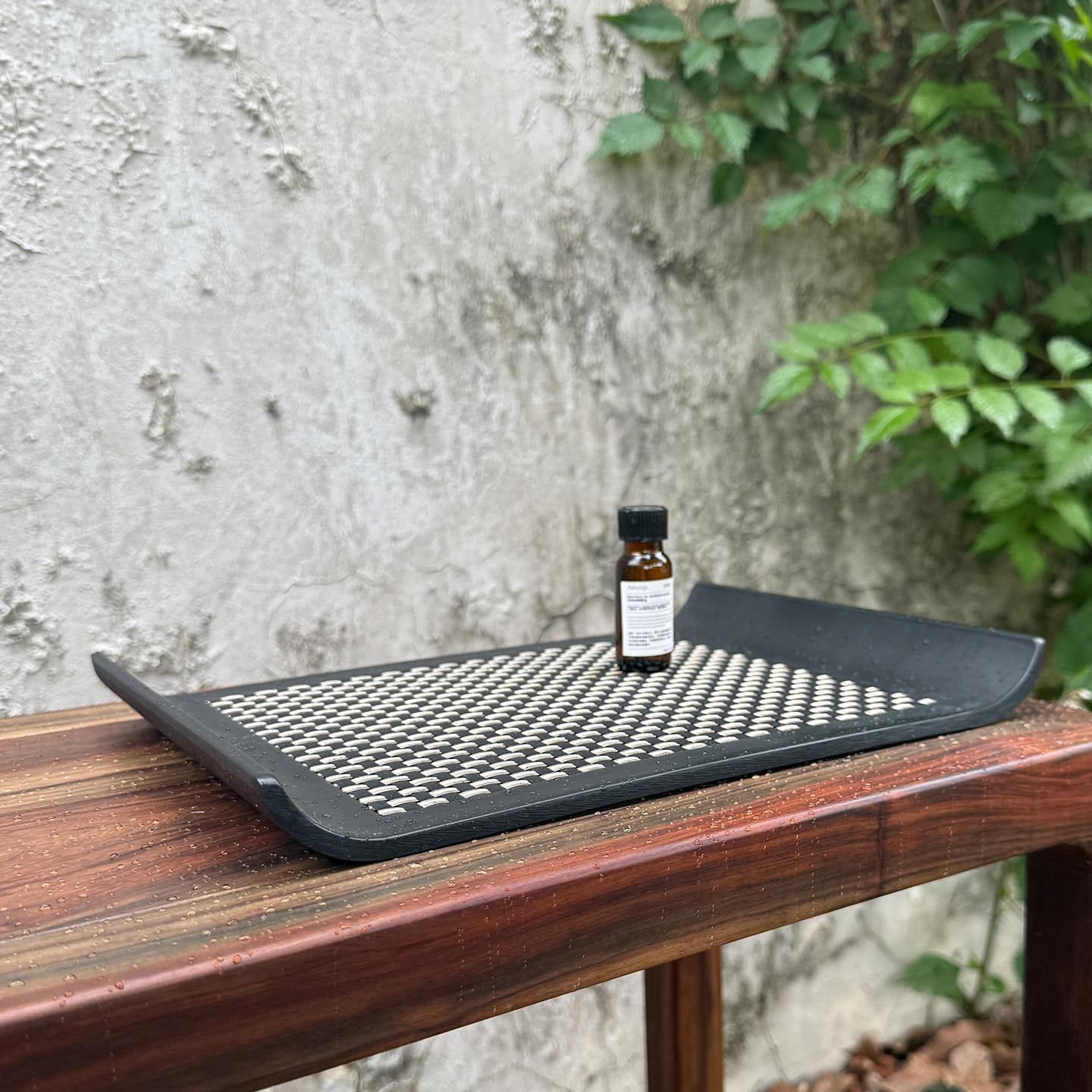 日系INB纳ALI长方STA酒形托 托盘水香薰收杯盘客厅客房店收纳盘寿