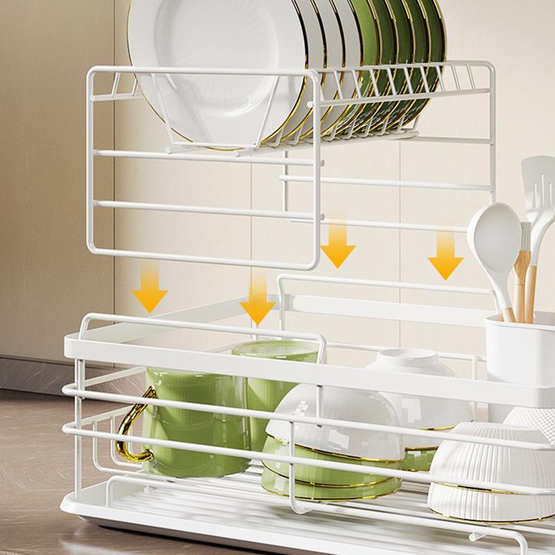碗架家用篮厨A0868房台面置架放物碗筷沥水盘碗架碟沥水架双层收