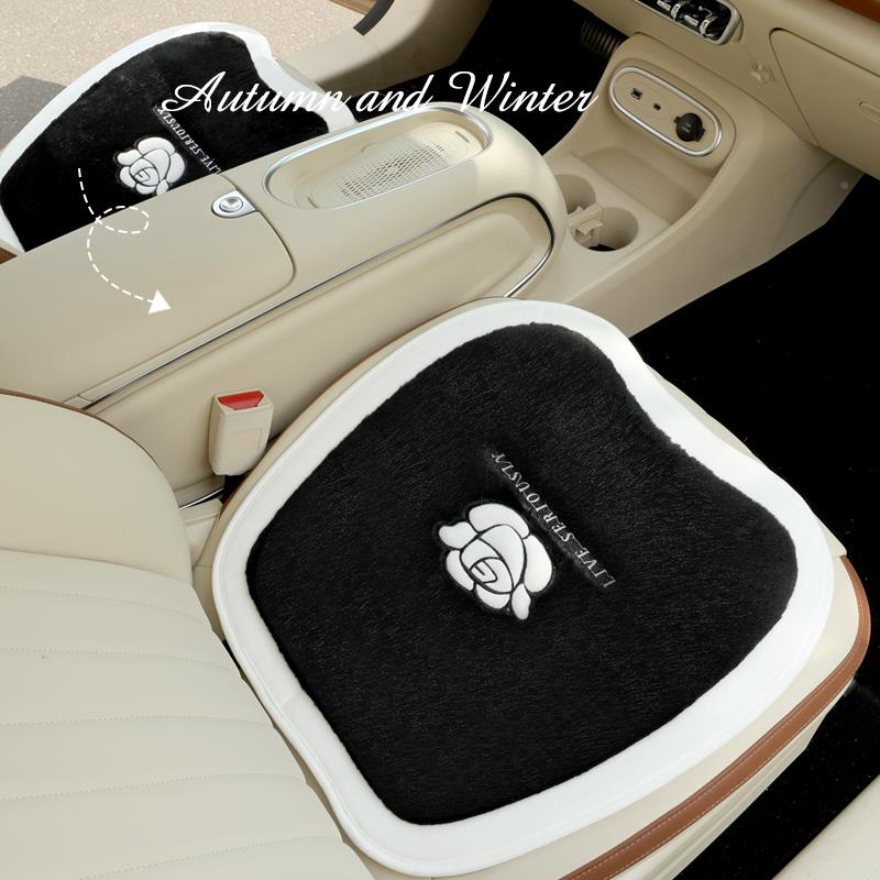 汽车坐垫夏垫季毛绒座H627380垫座套车后排短毛四季增绒高秋座夏