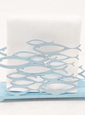 餐巾纸夹物餐桌巾纸巾XTH桌面厅复古收纳置架纸架餐家用