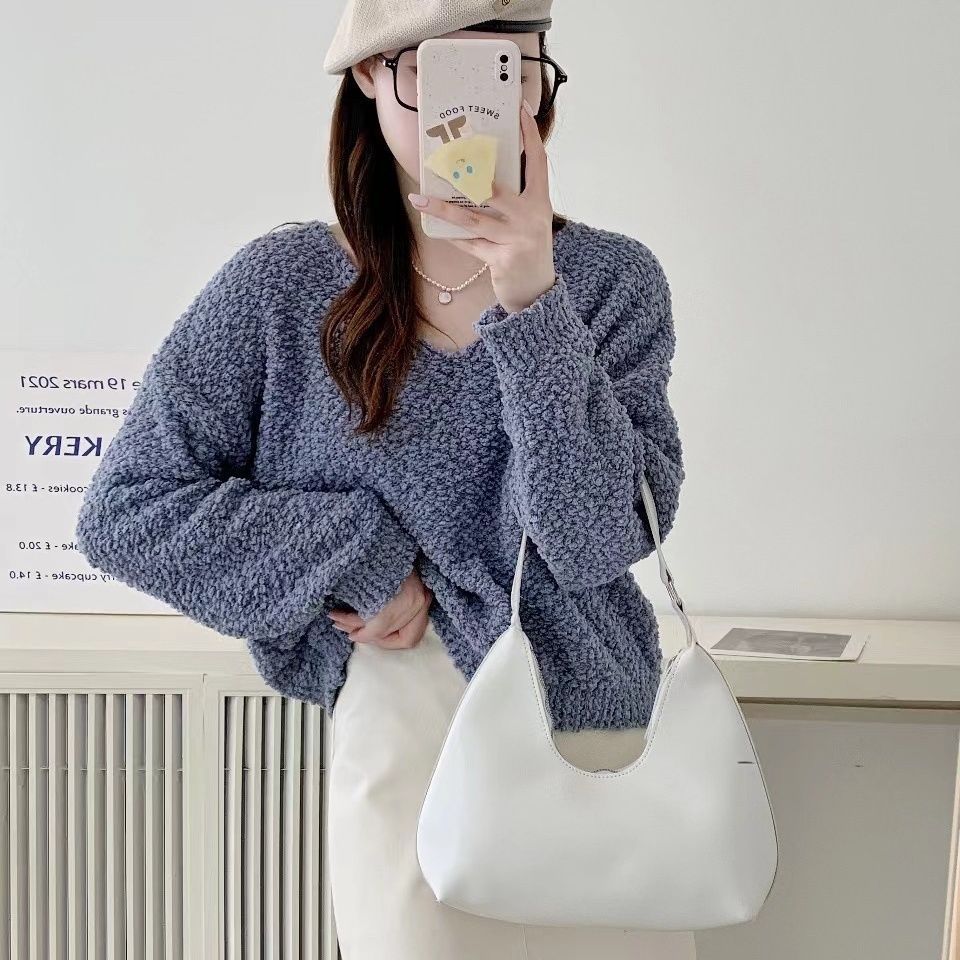 2025秋季新款法式甜美毛针织衫