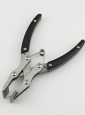 不锈钢口钳手工di平y线皮口金夹具折边压边钳皮革压胶514平行夹钳