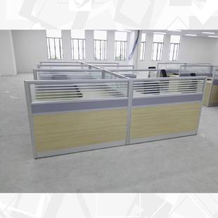 常州厂家家供320应约时尚简办公具办公风办公桌铝合金屏办公卡座