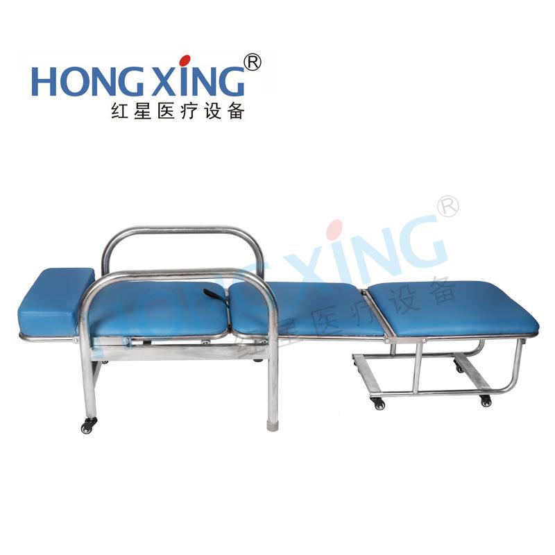 医人院两用陪护椅单公陪护床办室午休折叠座椅床椅一体加厚折叠可