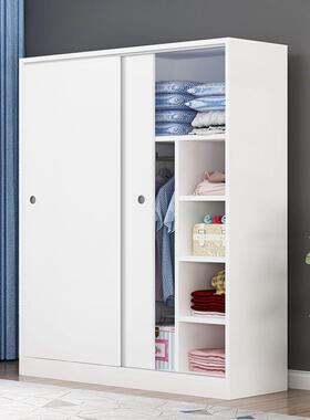 柜推拉门现代简约木32445质出衣房屋用卧室小户型简易家柜租子现