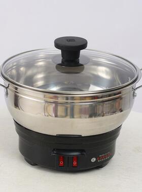 家用炒菜电炒锅IWQ蒸煮炖一体锅插锈电大功火率不钢电热锅多功能