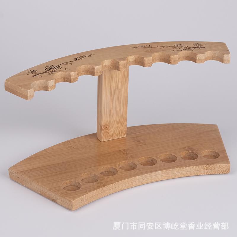 楠竹香管架香筒孔架香香架TEL线架子香道用桶品8展架香薰竹制工艺