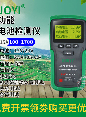多一DY2015/2015A,DY218/218A蓄电池检测仪12V24V内阻测试仪器