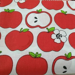 大红色平纹纯棉布料床品床单被罩小碎花平纹棉布手工DIY拼布娃衣