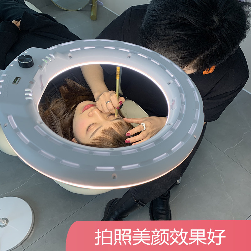 纹身直播美颜专用拍照纹绣美容补光美甲美睫修甲钢琴立式落地台灯