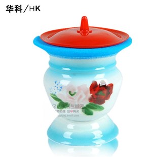 【赠运费险送盖子搪瓷痰盂搪瓷坐便桶儿童痰盂尿盆起夜桶婚庆