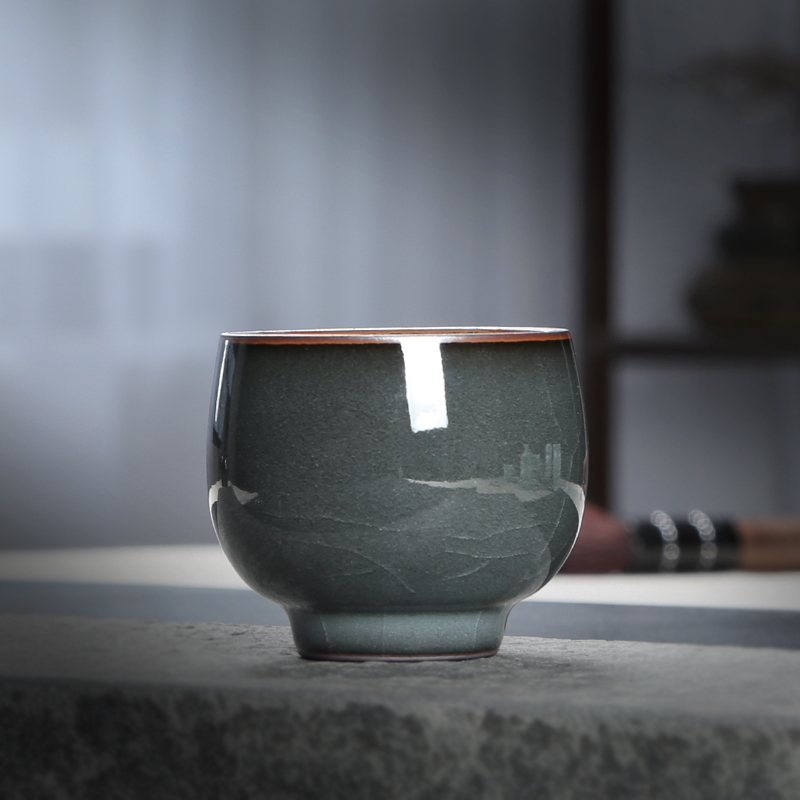 谢明东青瓷个人专用功夫茶杯茶具小套装家用陶瓷主人杯品茗杯茶盏