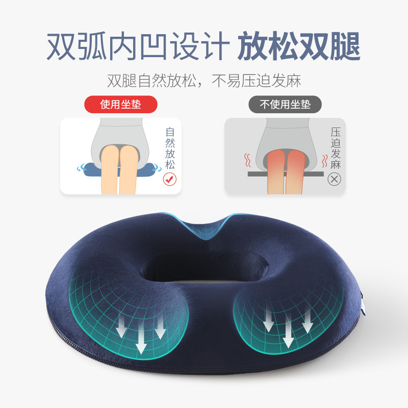尾骨骶骨骨折保护尾椎尾椎骨减压坐垫圈圆形空心镂空屁股疼痛屁垫