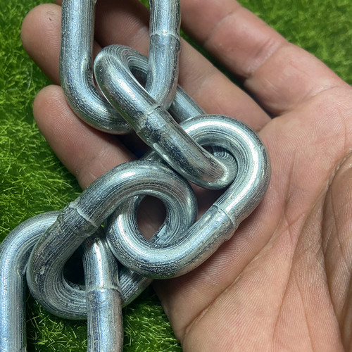 锰钢链条合金链条g80手拉葫芦链起重链吊具镀锌防盗链护栏铁链9mm