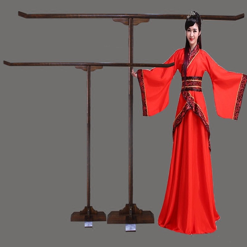明清古典实木复古戏服衣架 中式欧式简约复古怀旧架 落地橱窗陈列