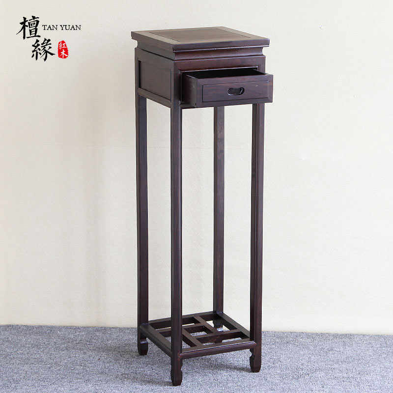红木花架新中式实木仿古客厅阳台置物架花几家用室内架盆景落地高