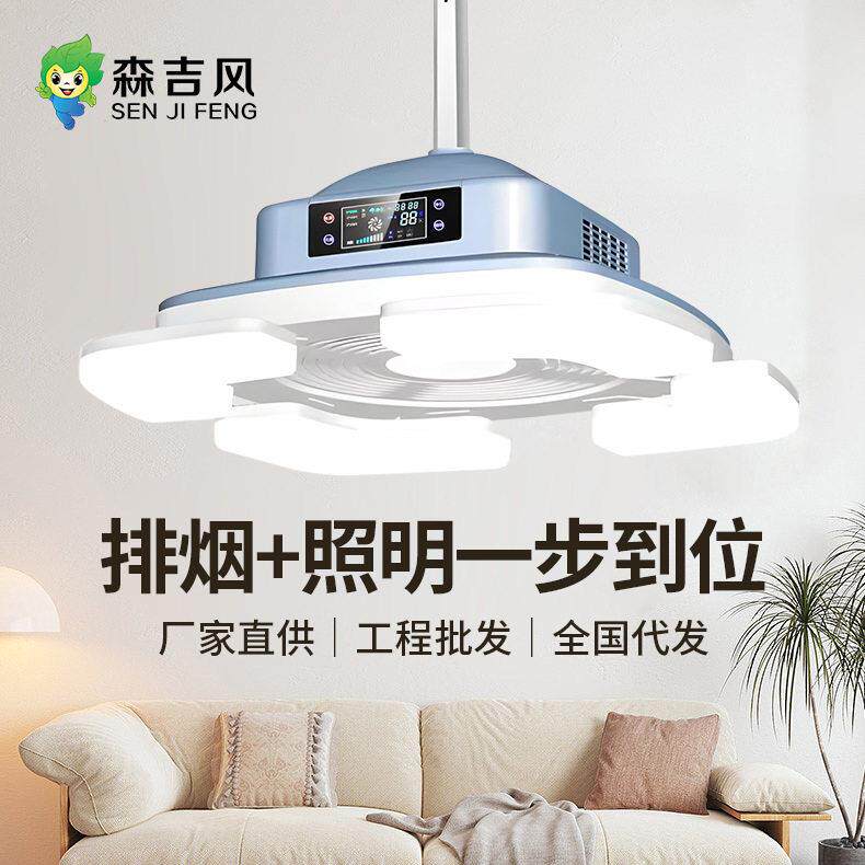 自助无人棋牌室空气净化器外排内循环直排麻将灯吸烟灯净化排烟灯