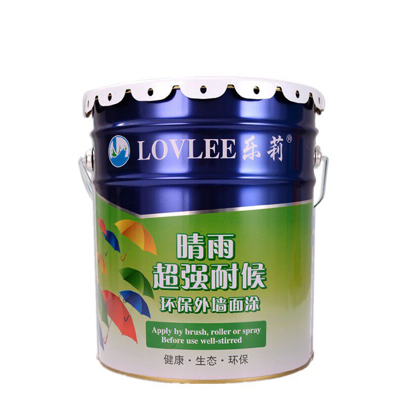 外墙漆防水防晒乳胶漆外墙家用涂料室外罩光漆油漆白色彩色面漆