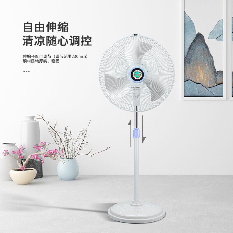 梁田 电风扇落地扇家用立式办公室机械落地风扇120W大功率FT-45D