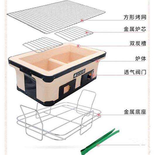 烧户烤用炉家外泥炉日式陶土烤肉碳烤炉桌上烤炉商用围炉煮茶炭ST