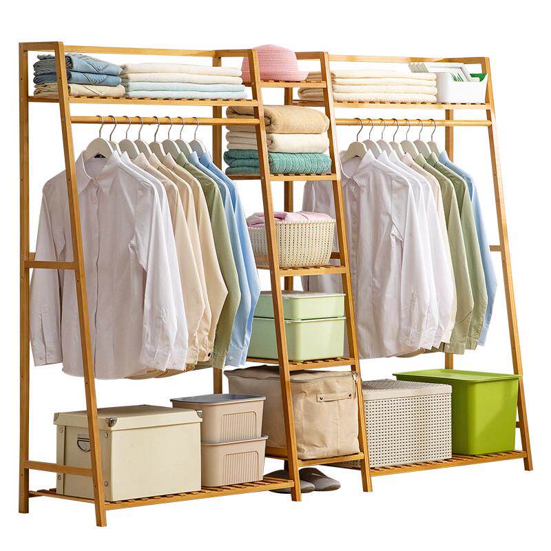 简易衣柜子家用卧室出租房儿童结实耐用收纳组装实木衣橱置物架用