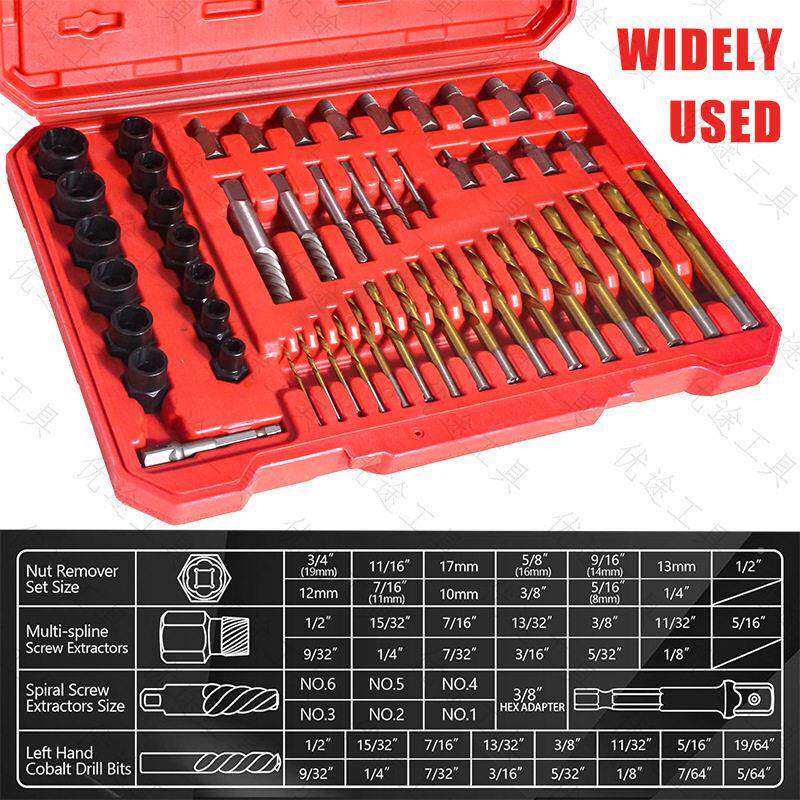 断丝取出器神器断306头丝牙工具滑丝滑反牙取丝器套装退螺丝锥取