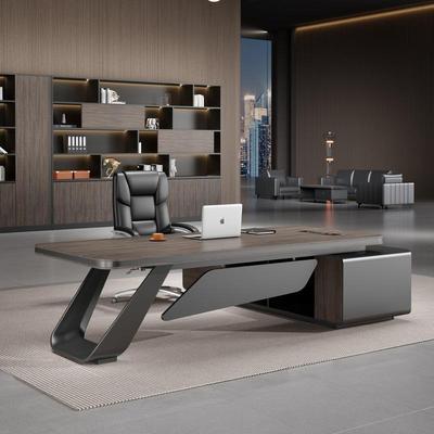 烤漆老板桌办公桌简约现代大班台办公室桌椅组合经理主管桌总裁桌