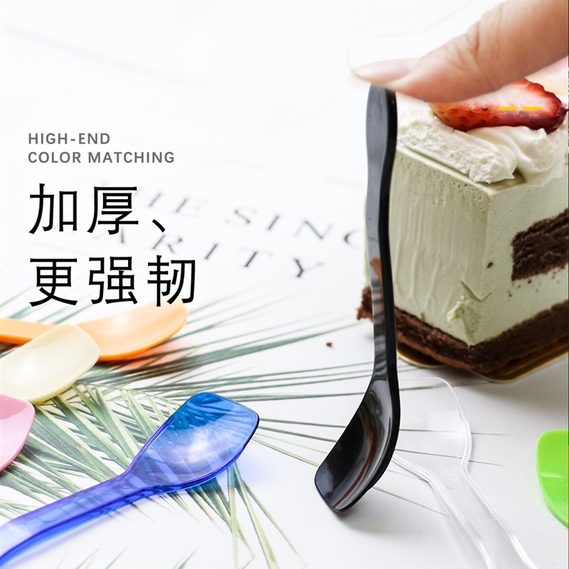 1000支一次性小勺子冰淇淋勺布丁双皮奶勺酸奶蛋糕勺单独包装定制