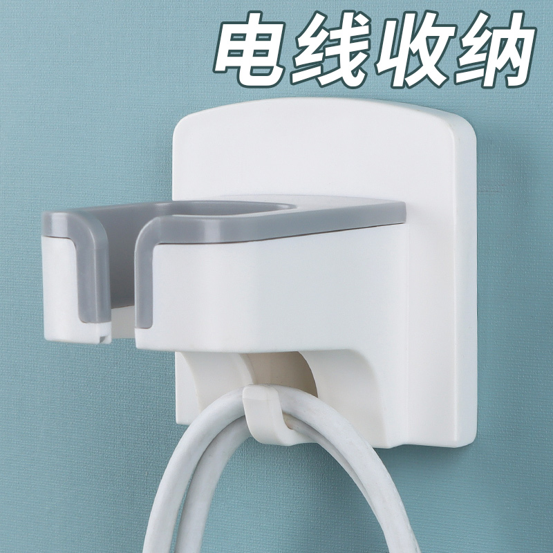 免打孔吹风机置物架支架电吹风挂架卫生间风筒架子浴室放置架挂钩