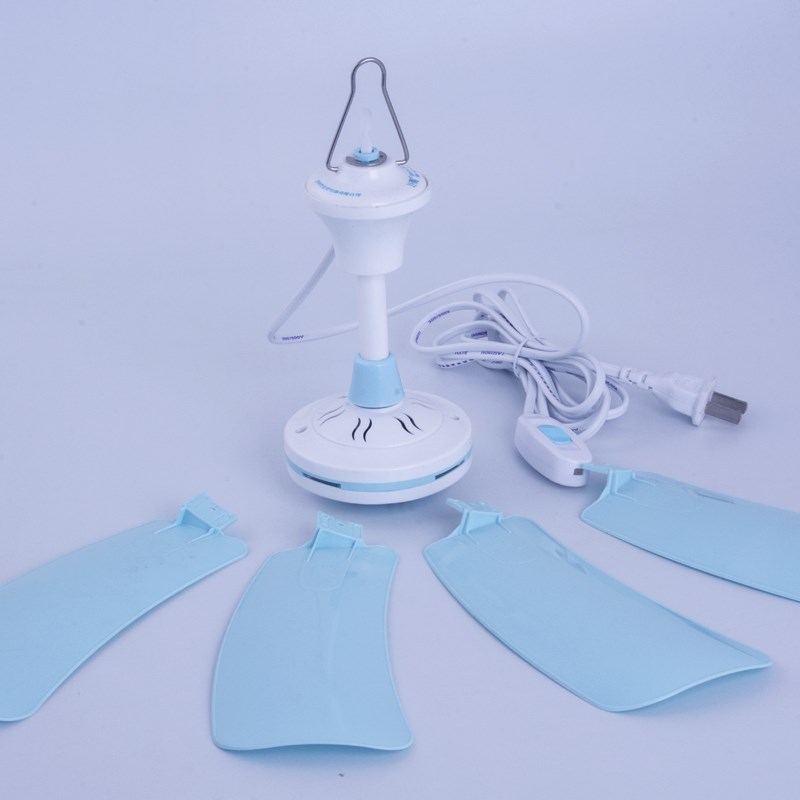 丝雨微风小吊扇迷你静音节能开关线加长家用床头蚊帐学生老人2021