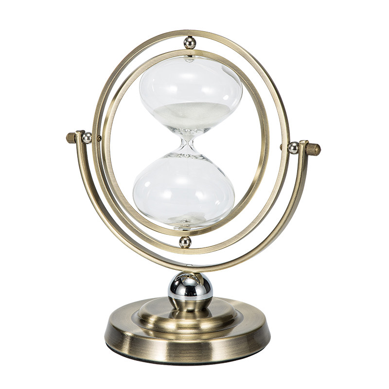 地球仪时间沙漏计时器摆件创意个性生日礼物客厅办公桌家居装饰品