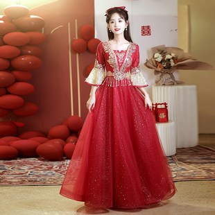 大码敬酒服新娘2024新款新中式结婚订婚宴礼服裙女胖mm200斤春季