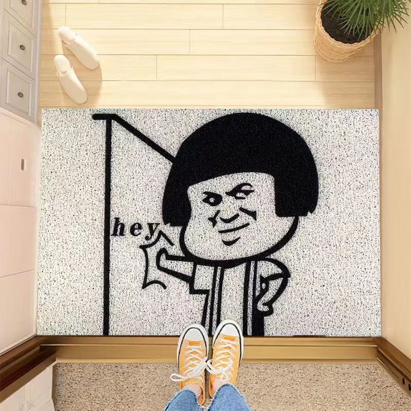 可爱入户门防水地垫进门口玄关可裁剪除尘可擦线圈门垫可定制,居家布艺,家用脚垫,淘宝优惠券,粉丝福利购,淘宝优惠卷