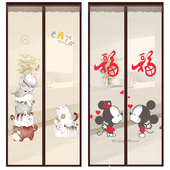 魔术贴纱门纱窗网自粘磁铁对大门门帘家用别墅强力防蚊门帘纱窗帘