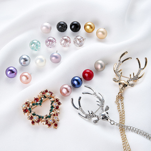 高级感免缝防走光扣隐形扣子上衣珍珠纽扣衬衫钉扣衣服扣装饰暗扣