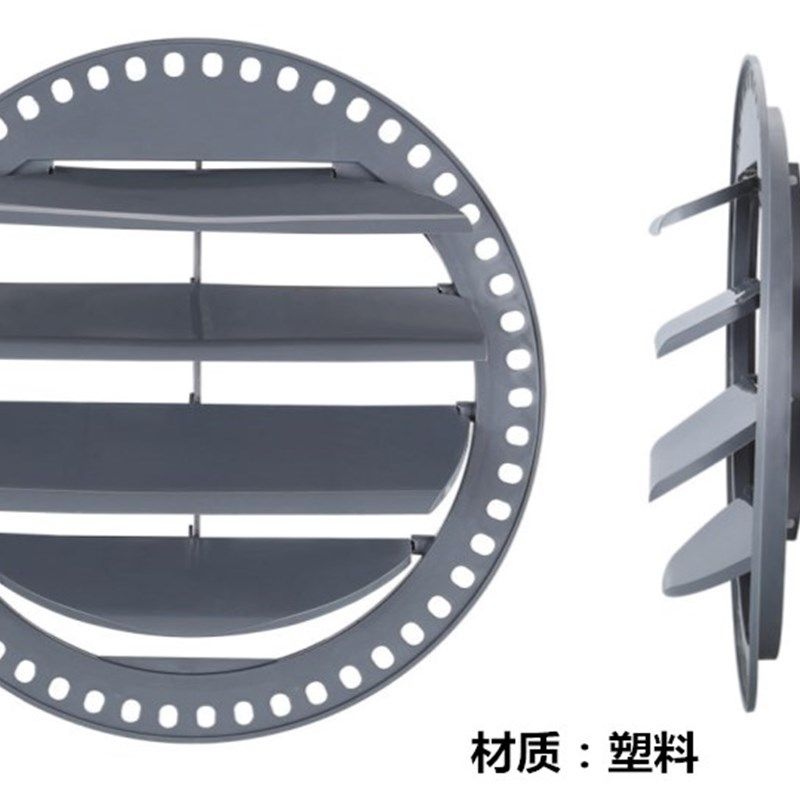 圆形出风口百叶窗风机防风罩排风扇止回阀排气扇抽风机防雨防鼠盖