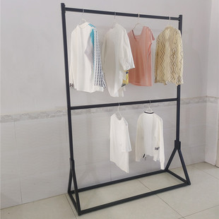 双层衣架衣帽架挂衣服架子家用落地卧室不占空间衣架简易晾衣架子