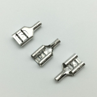 6.3插簧 母裸接线端头 黄铜接线端子1000只 250 FDN1.25