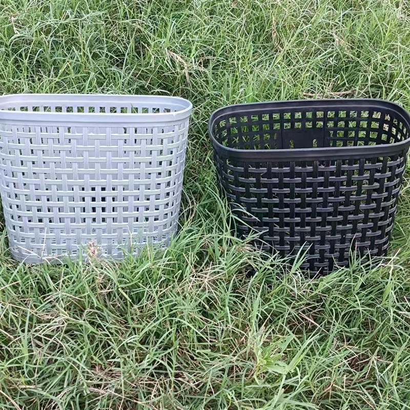 自行车篮塑料加厚 菜篮子加大通用前置车筐女式车前筐彩色塑料菜