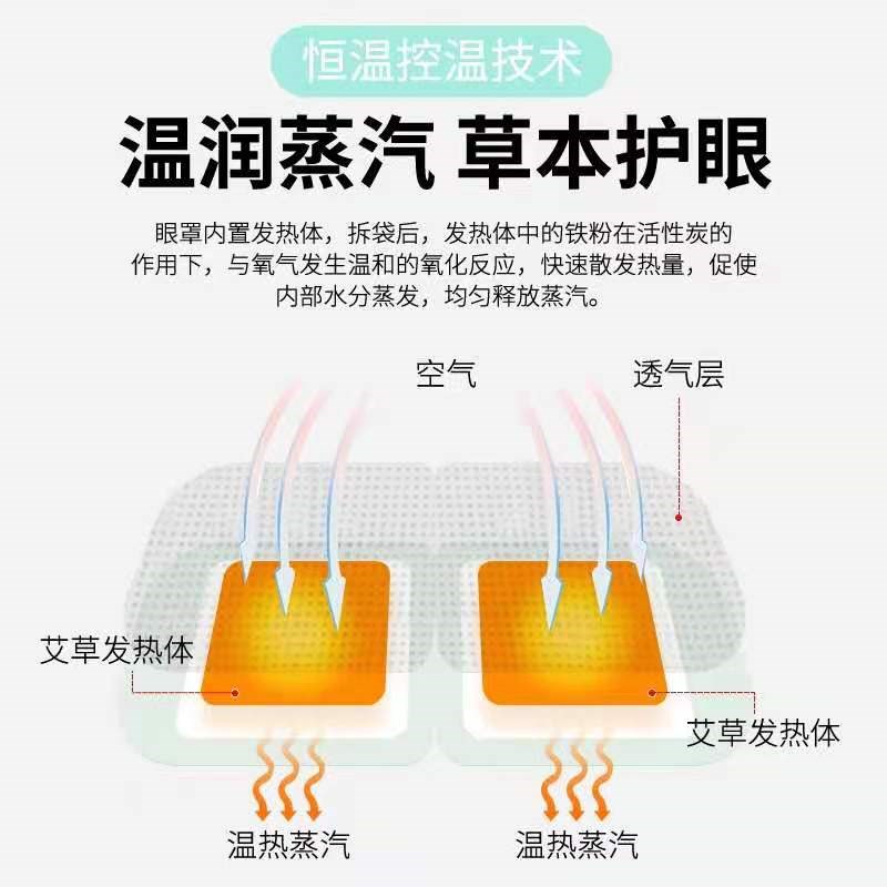 御福宛艾 蒸汽眼罩 睡眠发热遮光舒缓睡觉眼疲劳黑眼圈男女