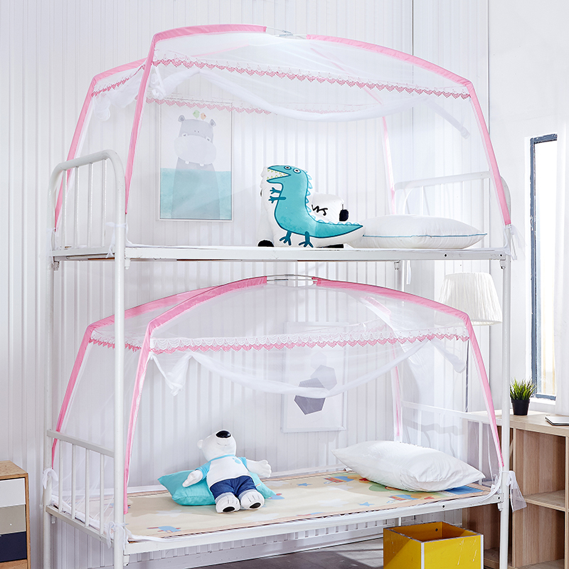 学生宿舍蚊帐90 190单人床0.9上下铺1.2m三开门0.8儿童蒙古包文帐