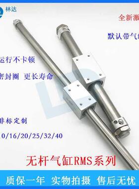 亚客无杆气缸RMS10/16/德20/25/32ZTK/40X50X00X700X0800X10600LB