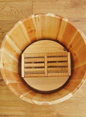 木质高45c泡脚桶木高桶洗脚桶杉m桶XMB木足浴足疗木桶足浴盆实木