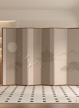 新中式山屏风隔断客厅酒动店办公室定水0制折叠DMZ移双面玄关225