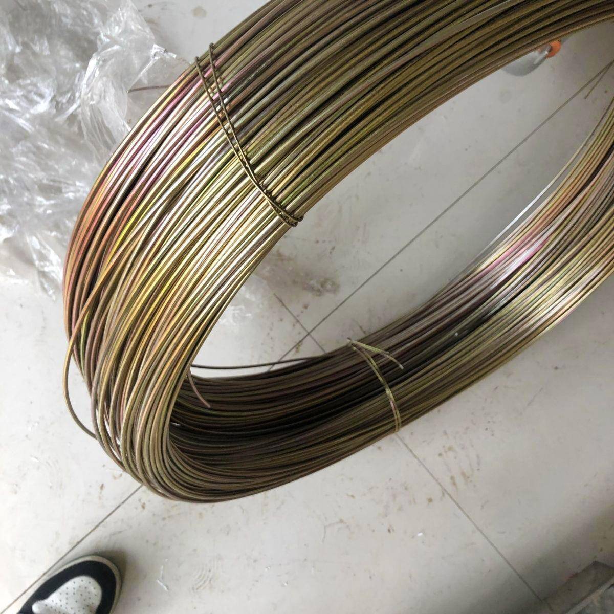 热镀锈黄色铁丝铁线防钢丝8号铁架丝园艺铁丝手工铁丝葡萄拉VAZ锌