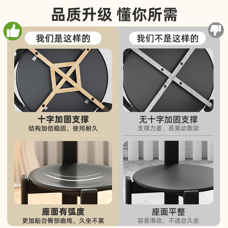 re餐NB57椅椅子中古书桌y椅茶岛椅背餐桌台靠椅红色设计师梳妆凳